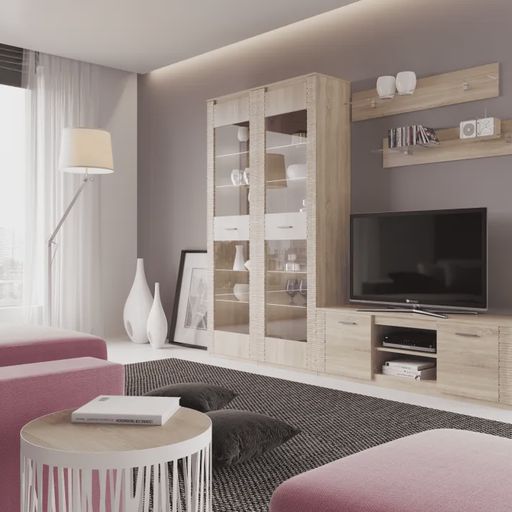 Тумба под ТВ «Элана», бежевая